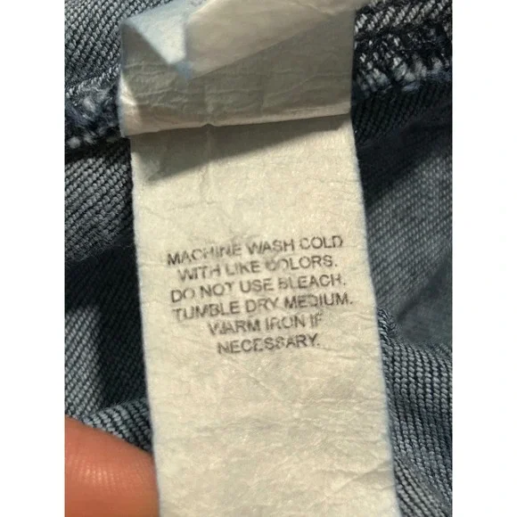 Mumu Blue Women's High Rise Flare Jeans Dark Indigo Patch Pocket Size 28 luxury - Picture 4 of 9